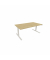 Schreibtisch eModel 3.0, elektrisch höhenverstellbar, 65-131cm (H), 180x100cm (BxT), rechteckig, hamilton oak / weiß