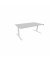Schreibtisch eModel 3.0, elektrisch höhenverstellbar, 65-131cm (H), 180x100cm (BxT), rechteckig, platinum / weiß