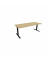 Schreibtisch eModel 3.0, elektrisch höhenverstellbar, 65-131cm (H), 200x80cm (BxT), rechteckig, hamilton oak / schwarz