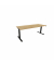 Schreibtisch eModel 3.0, elektrisch höhenverstellbar, 65-131cm (H), 200x80cm (BxT), rechteckig, hickory / schwarz