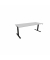 Schreibtisch eModel 3.0, elektrisch höhenverstellbar, 65-131cm (H), 200x80cm (BxT), rechteckig, platinum / schwarz