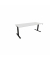 Schreibtisch eModel 3.0, elektrisch höhenverstellbar, 65-131cm (H), 200x80cm (BxT), rechteckig, weiß / schwarz