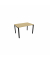 Schreibtisch, Rohr in Rohr-System, 64-86cm (H), 120x80cm (BxT), rechteckig, hamilton oak / schwarz