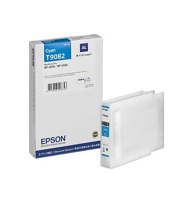 Druckerpatrone T9082XL C13T90824N (T9082), cyan, ca. 4000 Seiten