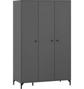 Kleiderschrank Smash, 701905 anthrazit 5 Fachböden 118,8 x 60,0 x 191,2 cm