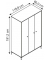 Kleiderschrank Smash, 701905 anthrazit 5 Fachböden 118,8 x 60,0 x 191,2 cm