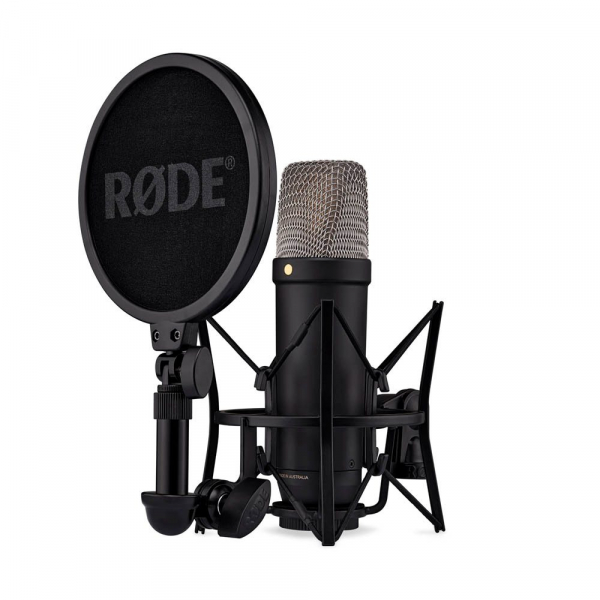 0698813009770 - RODE Microphones NT1 5th Generation Black Stand Gesangs-Mikrofon Übertragungsart (Details)Kabelgebunden inkl Spinne inkl Kabel inkl Tasche XLR USB-C®