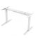 Schreibtischgestell E-WonderTech, elektrisch höhenverstellbar, 63-128cm (H), 110-180x60-80cm (BxT), T-Fuß-Gestell, weiß