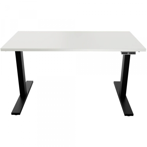 0796376505453 - E-WonderTech elektrisch höhenverstellbarer Schreibtisch weiß rechteckig T-Fuß-Gestell schwarz 1200 x 600 cm 0796376505453 Bis 0796376505453 - E-WonderTech elektrisch höhenverstellbarer Schreibtisch weiß rechteckig T-Fuß-Gestell schwarz 1200 x 600 cm 0796376505453 Bis