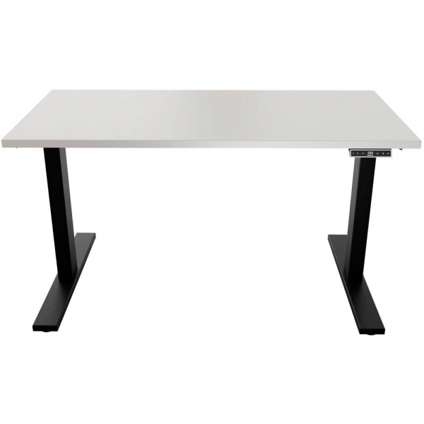 0796376505477 - E-WonderTech elektrisch höhenverstellbarer Schreibtisch lichtgrau rechteckig T-Fuß-Gestell schwarz 1200 x 600 cm 079637650547 0796376505477 - E-WonderTech elektrisch höhenverstellbarer Schreibtisch lichtgrau rechteckig T-Fuß-Gestell schwarz 1200 x 600 cm 079637650547