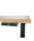 Schreibtisch E-WonderTech, elektrisch höhenverstellbar, 63-128cm (H), 120x60cm (BxT), rechteckig, kendal eiche / schwarz