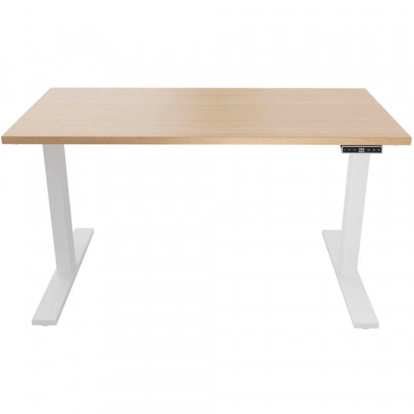 0796376505521 - E-WonderTech elektrisch höhenverstellbarer Schreibtisch kendal eiche rechteckig T-Fuß-Gestell weiß 1200 x 600 cm 079637650552 0796376505521 - E-WonderTech elektrisch höhenverstellbarer Schreibtisch kendal eiche rechteckig T-Fuß-Gestell weiß 1200 x 600 cm 079637650552