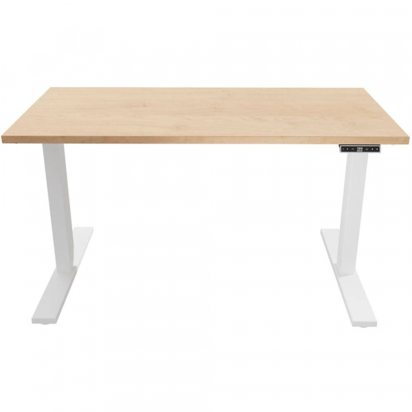 0796376505545 - E-WonderTech elektrisch höhenverstellbarer Schreibtisch ahorn rechteckig T-Fuß-Gestell weiß 1200 x 600 cm 0796376505545 Bisle 0796376505545 - E-WonderTech elektrisch höhenverstellbarer Schreibtisch ahorn rechteckig T-Fuß-Gestell weiß 1200 x 600 cm 0796376505545 Bisle