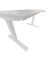 Schreibtisch E-WonderTech, elektrisch höhenverstellbar, 63-128cm (H), 140x80cm (BxT), rechteckig, lichtgrau / verkehrsweiß