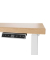 Schreibtisch E-WonderTech, elektrisch höhenverstellbar, 63-128cm (H), 140x80cm (BxT), rechteckig, kendal eiche / verkehrsweiß