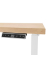 Schreibtisch E-WonderTech, elektrisch höhenverstellbar, 63-128cm (H), 140x80cm (BxT), rechteckig, ahorn / verkehrsweiß