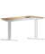 Schreibtisch E-WonderTech, elektrisch höhenverstellbar, 63-128cm (H), 140x80cm (BxT), rechteckig, ahorn / verkehrsweiß
