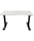 Schreibtisch E-WonderTech, elektrisch höhenverstellbar, 63-128cm (H), 160x80cm (BxT), rechteckig, weiß / schwarz