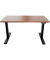 Schreibtisch E-WonderTech, elektrisch höhenverstellbar, 63-128cm (H), 180x80cm (BxT), rechteckig, lincoln walnuss / schwarz
