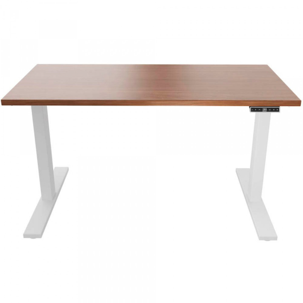0796376506009 - E-WonderTech elektrisch höhenverstellbarer Schreibtisch lincoln walnuss rechteckig T-Fuß-Gestell weiß 1800 x 800 cm 079637650 0796376506009 - E-WonderTech elektrisch höhenverstellbarer Schreibtisch lincoln walnuss rechteckig T-Fuß-Gestell weiß 1800 x 800 cm 079637650