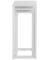 Beistelltisch 25359, 61/66/71cm (H), 22/26/30cmx22/26/30cm (BxT), rechteckig, weiß / weiß