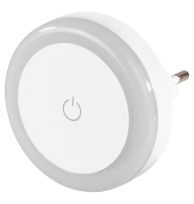 Touch Switch LED Nachtlicht weiß 6,3 cm, Warmweiß – 3378 K