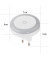 Touch Switch LED Nachtlicht weiß 6,3 cm, Warmweiß – 3378 K