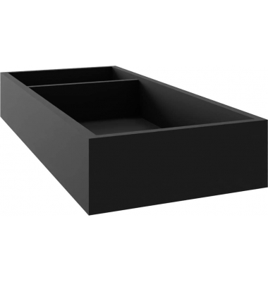 Schreibtisch-Organizer schwarz Holz 25,0 x 9,5 x 3,5 cm