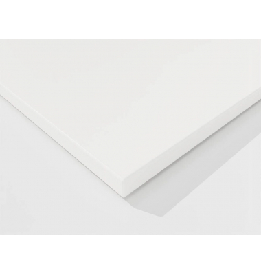 Tischplatte, 160x80cm (BxT), rechteckig, wei&szlig;, 25mm