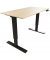 Schreibtisch E-StarterTech, elektrisch höhenverstellbar, 70-112cm (H), 120x60cm (BxT), rechteckig, ahorn / schwarz
