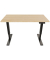 Schreibtisch E-StarterTech, elektrisch höhenverstellbar, 70-112cm (H), 120x60cm (BxT), rechteckig, kendal eiche / schwarz