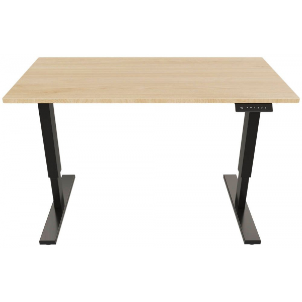 5020073990171 - E-StarterTech elektrisch höhenverstellbarer Schreibtisch kendal eiche rechteckig T-Fuß-Gestell schwarz 1200 x 600 cm 50200739 5020073990171 - E-StarterTech elektrisch höhenverstellbarer Schreibtisch kendal eiche rechteckig T-Fuß-Gestell schwarz 1200 x 600 cm 50200739