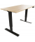 Schreibtisch E-StarterTech, elektrisch höhenverstellbar, 70-112cm (H), 120x60cm (BxT), rechteckig, kendal eiche / schwarz