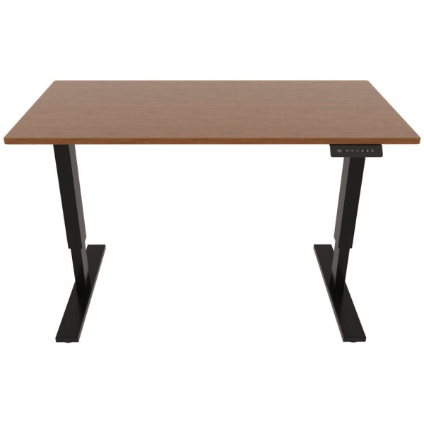 5020073990256 - BISLEY E-StarterTech elektrisch höhenverstellbarer Schreibtisch lincoln walnuss rechteckig T-Fuß-Gestell schwarz 1400 x 600 cm 5020073990256 - BISLEY E-StarterTech elektrisch höhenverstellbarer Schreibtisch lincoln walnuss rechteckig T-Fuß-Gestell schwarz 1400 x 600 cm