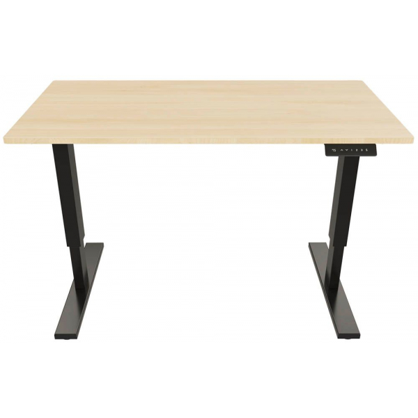 5020073990263 - E-StarterTech elektrisch höhenverstellbarer Schreibtisch ahorn rechteckig T-Fuß-Gestell schwarz 1400 x 600 cm 5020073990263 B 5020073990263 - E-StarterTech elektrisch höhenverstellbarer Schreibtisch ahorn rechteckig T-Fuß-Gestell schwarz 1400 x 600 cm 5020073990263 B