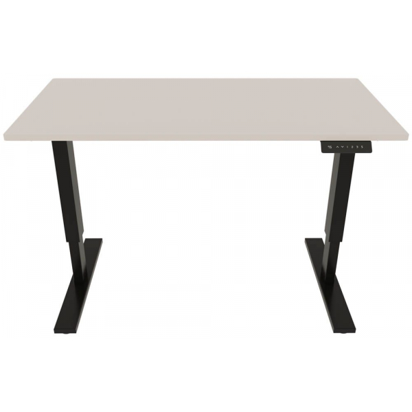 5020073990348 - E-StarterTech elektrisch höhenverstellbarer Schreibtisch lichtgrau rechteckig T-Fuß-Gestell schwarz 1400 x 800 cm 50200739903 5020073990348 - E-StarterTech elektrisch höhenverstellbarer Schreibtisch lichtgrau rechteckig T-Fuß-Gestell schwarz 1400 x 800 cm 50200739903