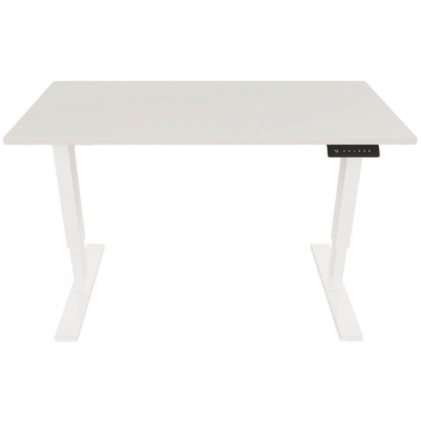 5020073990393 - E-StarterTech elektrisch höhenverstellbarer Schreibtisch lichtgrau rechteckig T-Fuß-Gestell weiß 1400 x 800 cm 5020073990393 5020073990393 - E-StarterTech elektrisch höhenverstellbarer Schreibtisch lichtgrau rechteckig T-Fuß-Gestell weiß 1400 x 800 cm 5020073990393