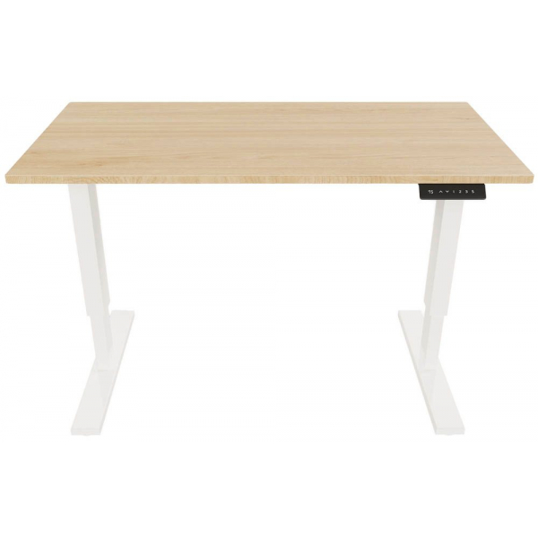 5020073990423 - E-StarterTech elektrisch höhenverstellbarer Schreibtisch kendal eiche rechteckig T-Fuß-Gestell weiß 1400 x 800 cm 50200739904 5020073990423 - E-StarterTech elektrisch höhenverstellbarer Schreibtisch kendal eiche rechteckig T-Fuß-Gestell weiß 1400 x 800 cm 50200739904