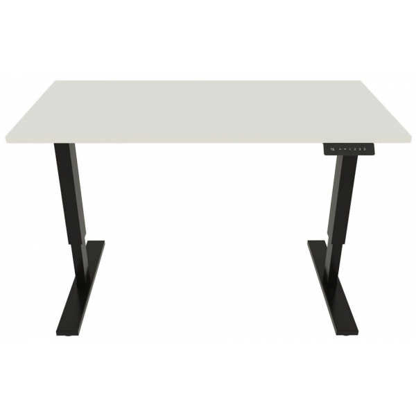 5020073990430 - E-StarterTech elektrisch höhenverstellbarer Schreibtisch weiß rechteckig T-Fuß-Gestell schwarz 1600 x 600 cm 5020073990430 Bi 5020073990430 - E-StarterTech elektrisch höhenverstellbarer Schreibtisch weiß rechteckig T-Fuß-Gestell schwarz 1600 x 600 cm 5020073990430 Bi