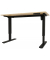 Schreibtisch E-StarterTech, elektrisch höhenverstellbar, 70-112cm (H), 160x60cm (BxT), rechteckig, kendal eiche / schwarz