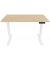 Schreibtisch E-StarterTech, elektrisch höhenverstellbar, 70-112cm (H), 160x60cm (BxT), rechteckig, kendal eiche / weiß
