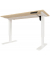 Schreibtisch E-StarterTech, elektrisch höhenverstellbar, 70-112cm (H), 160x60cm (BxT), rechteckig, kendal eiche / weiß