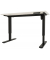 Schreibtisch E-StarterTech, elektrisch höhenverstellbar, 70-112cm (H), 160x80cm (BxT), rechteckig, weiß / schwarz