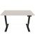Schreibtisch E-StarterTech, elektrisch höhenverstellbar, 70-112cm (H), 160x80cm (BxT), rechteckig, lichtgrau / schwarz