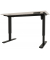 Schreibtisch E-StarterTech, elektrisch höhenverstellbar, 70-112cm (H), 160x80cm (BxT), rechteckig, lichtgrau / schwarz
