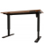 Schreibtisch E-StarterTech, elektrisch höhenverstellbar, 70-112cm (H), 160x80cm (BxT), rechteckig, lincoln walnuss / schwarz