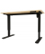 Schreibtisch E-StarterTech, elektrisch höhenverstellbar, 70-112cm (H), 160x80cm (BxT), rechteckig, ahorn / schwarz
