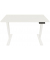 Schreibtisch E-StarterTech, elektrisch höhenverstellbar, 70-112cm (H), 160x80cm (BxT), rechteckig, weiß / weiß