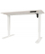 Schreibtisch E-StarterTech, elektrisch höhenverstellbar, 70-112cm (H), 160x80cm (BxT), rechteckig, lichtgrau / weiß