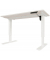 Schreibtisch E-StarterTech, elektrisch höhenverstellbar, 70-112cm (H), 160x80cm (BxT), rechteckig, lichtgrau / weiß